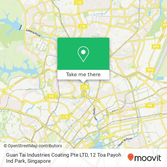 Guan Tai Industries Coating Pte LTD, 12 Toa Payoh Ind Park map