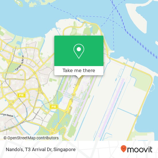 Nando's, T3 Arrival Dr map