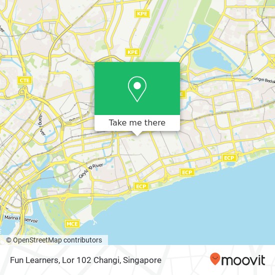 Fun Learners, Lor 102 Changi map