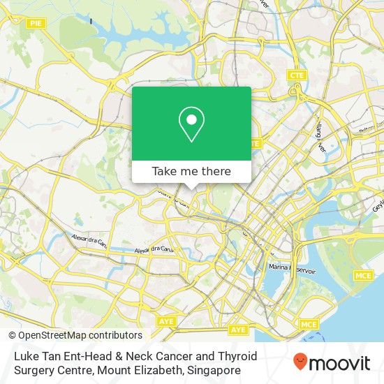 Luke Tan Ent-Head & Neck Cancer and Thyroid Surgery Centre, Mount Elizabeth map