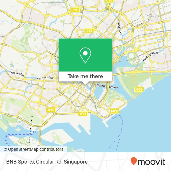 BNB Sports, Circular Rd map