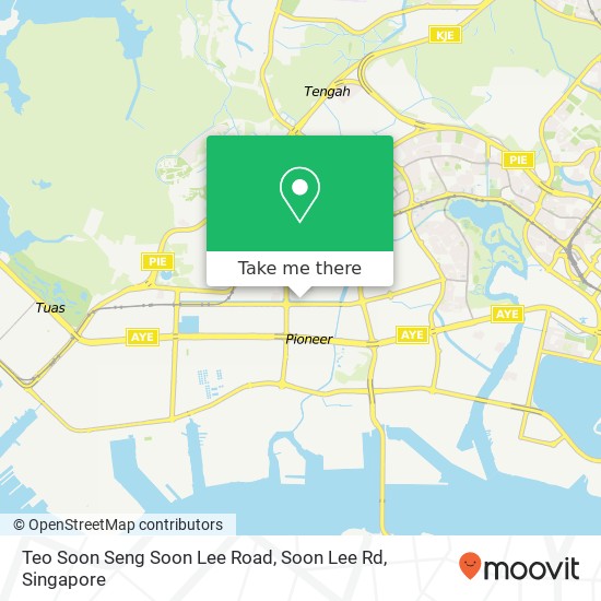 Teo Soon Seng Soon Lee Road, Soon Lee Rd地图