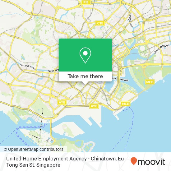 United Home Employment Agency - Chinatown, Eu Tong Sen St地图