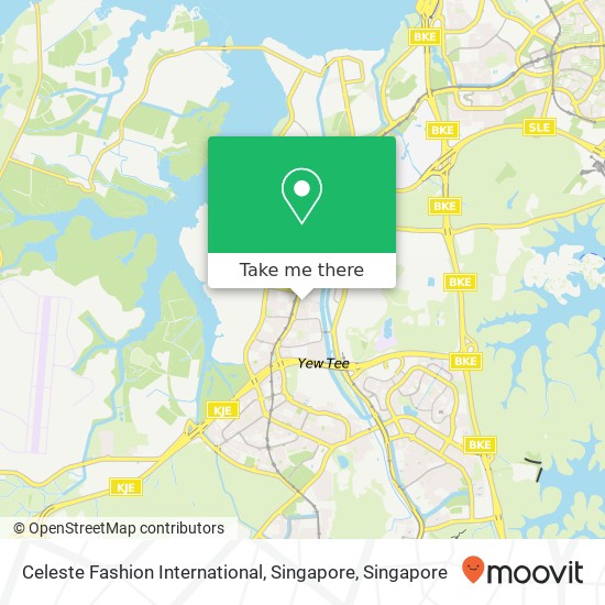 Celeste Fashion International, Singapore map