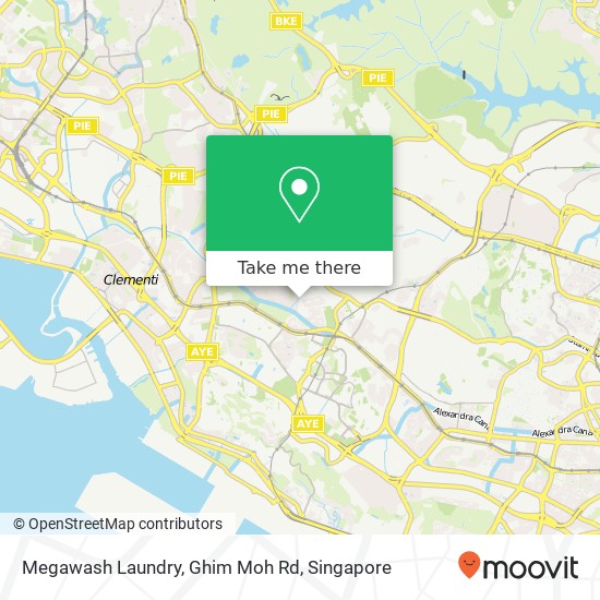 Megawash Laundry, Ghim Moh Rd map