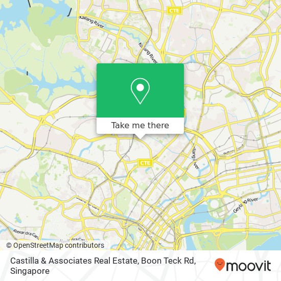 Castilla & Associates Real Estate, Boon Teck Rd map