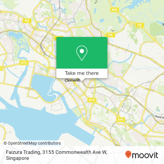 Faizura Trading, 3155 Commonwealth Ave W map