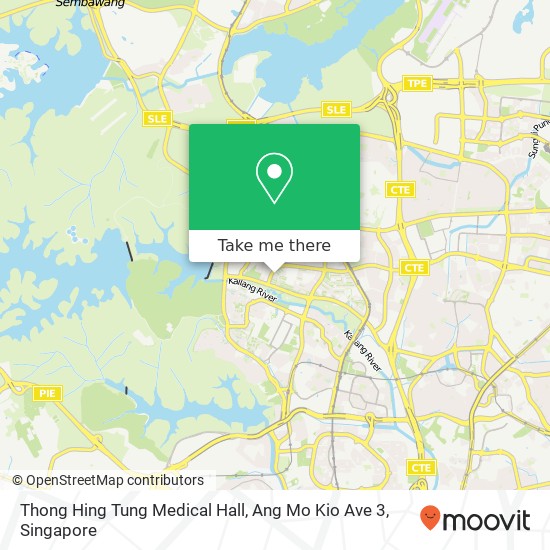 Thong Hing Tung Medical Hall, Ang Mo Kio Ave 3地图