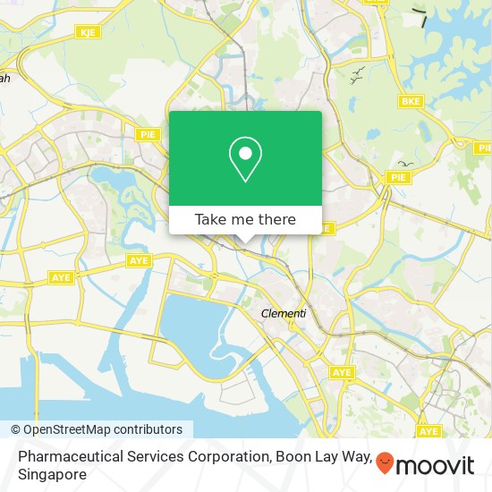 Pharmaceutical Services Corporation, Boon Lay Way map