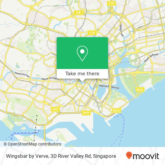 Wingsbar by Verve, 3D River Valley Rd map