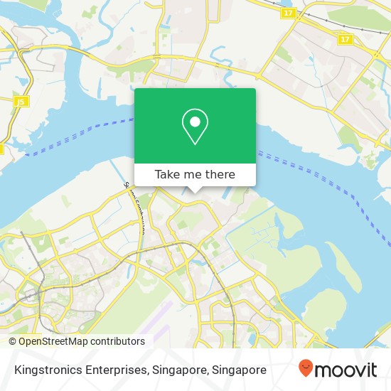 Kingstronics Enterprises, Singapore map