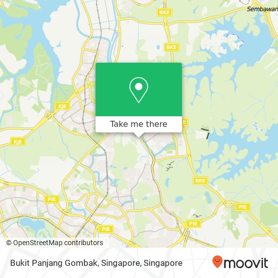 Bukit Panjang Gombak, Singapore map