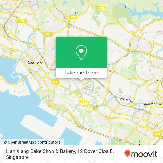 Lian Xiang Cake Shop & Bakery, 12 Dover Clos E地图