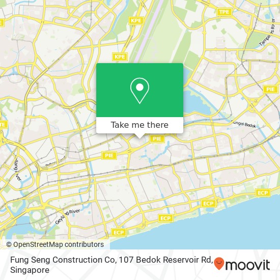 Fung Seng Construction Co, 107 Bedok Reservoir Rd map