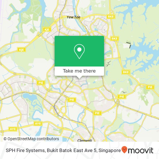 SPH Fire Systems, Bukit Batok East Ave 5 map