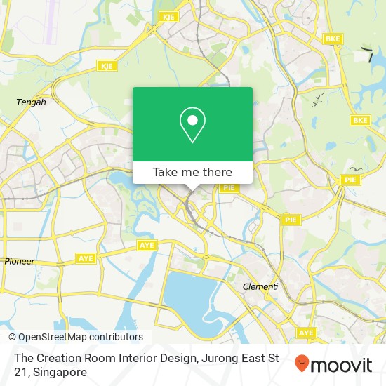 The Creation Room Interior Design, Jurong East St 21 map