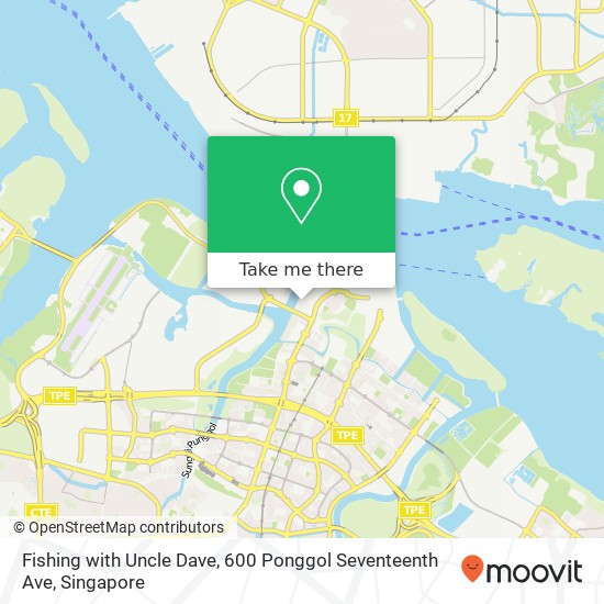 Fishing with Uncle Dave, 600 Ponggol Seventeenth Ave map