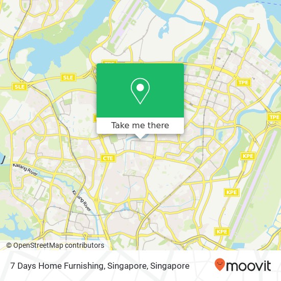 7 Days Home Furnishing, Singapore地图