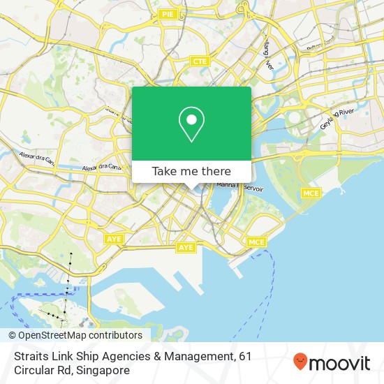 Straits Link Ship Agencies & Management, 61 Circular Rd map