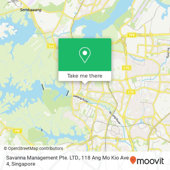 Savanna Management Pte. LTD., 118 Ang Mo Kio Ave 4地图