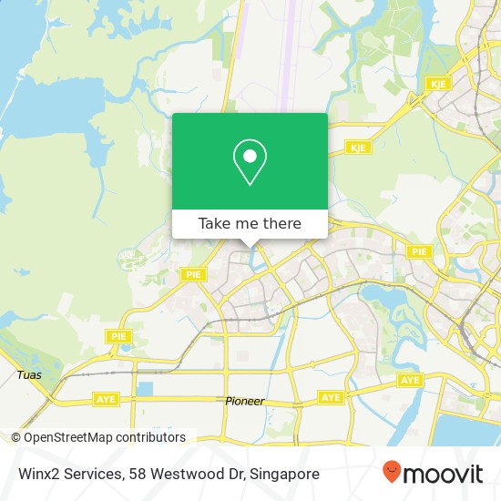 Winx2 Services, 58 Westwood Dr map