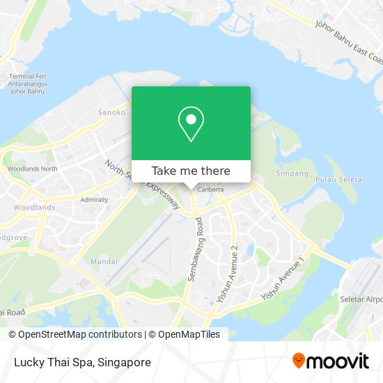 Lucky Thai Spa map