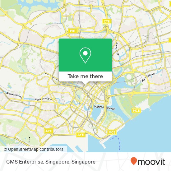GMS Enterprise, Singapore map