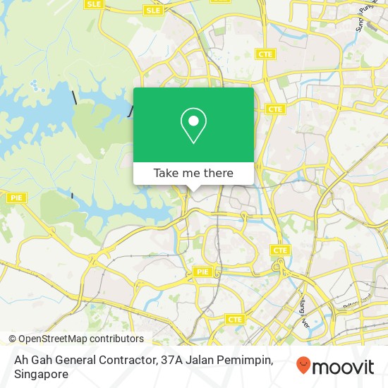 Ah Gah General Contractor, 37A Jalan Pemimpin地图