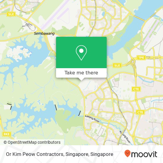 Or Kim Peow Contractors, Singapore map