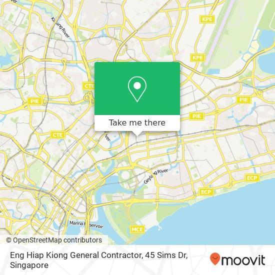 Eng Hiap Kiong General Contractor, 45 Sims Dr地图