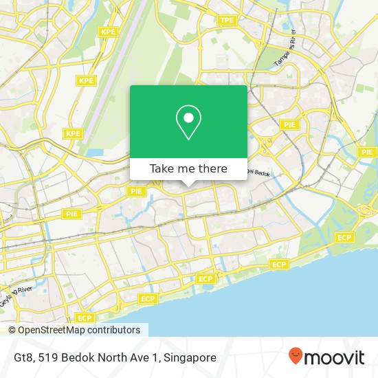 Gt8, 519 Bedok North Ave 1 map