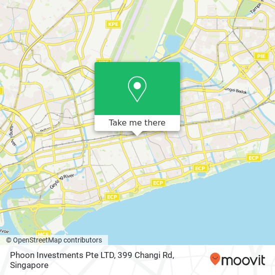 Phoon Investments Pte LTD, 399 Changi Rd map