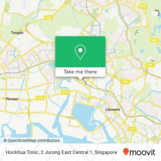 Hockhua Tonic, 2 Jurong East Central 1地图