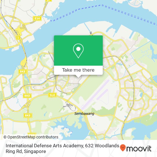 International Defense Arts Academy, 632 Woodlands Ring Rd地图