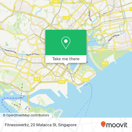 Fitnesswerkz, 20 Malacca St map