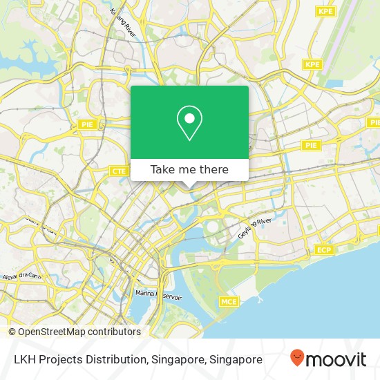 LKH Projects Distribution, Singapore map