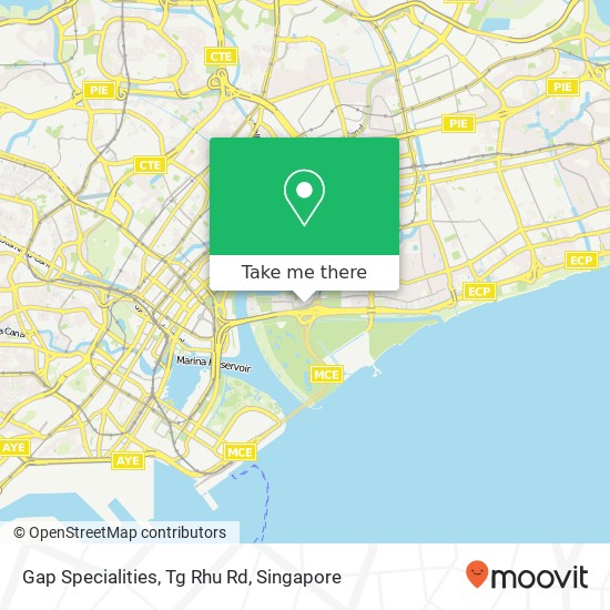 Gap Specialities, Tg Rhu Rd map