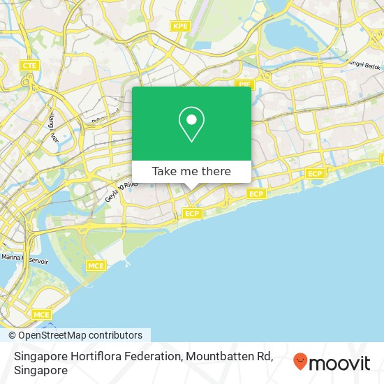 Singapore Hortiflora Federation, Mountbatten Rd map