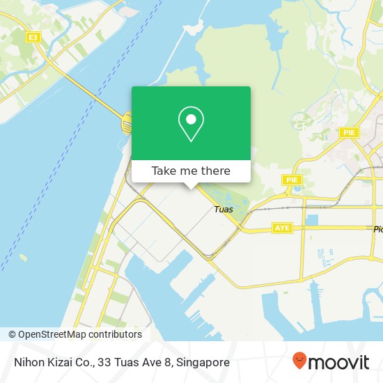 Nihon Kizai Co., 33 Tuas Ave 8 map