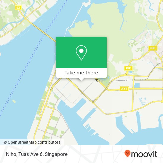 Niho, Tuas Ave 6 map