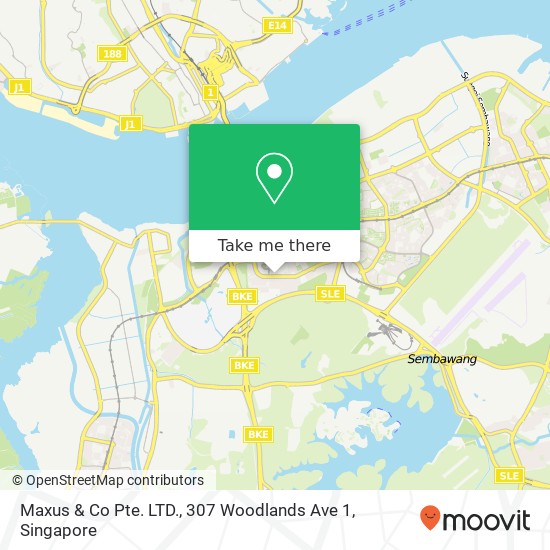 Maxus & Co Pte. LTD., 307 Woodlands Ave 1 map