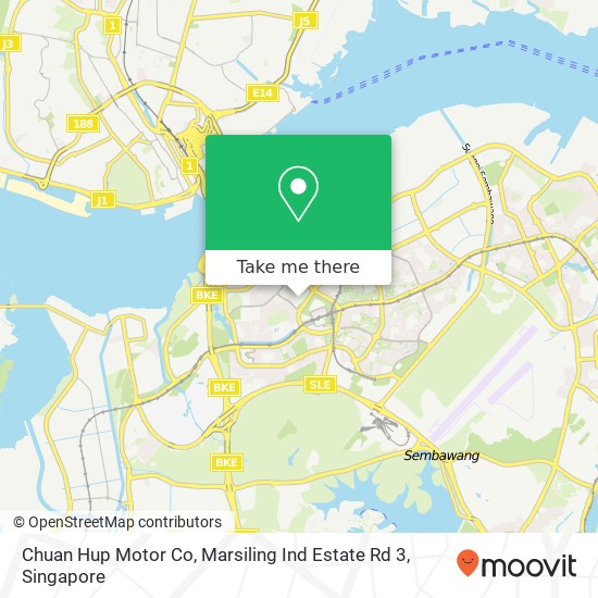 Chuan Hup Motor Co, Marsiling Ind Estate Rd 3地图