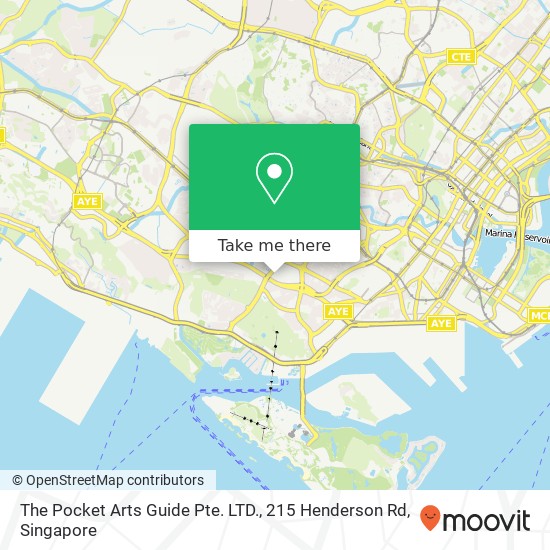 The Pocket Arts Guide Pte. LTD., 215 Henderson Rd地图