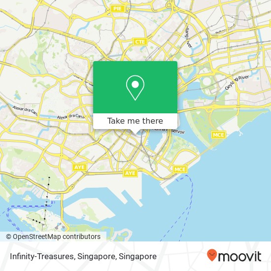 Infinity-Treasures, Singapore map
