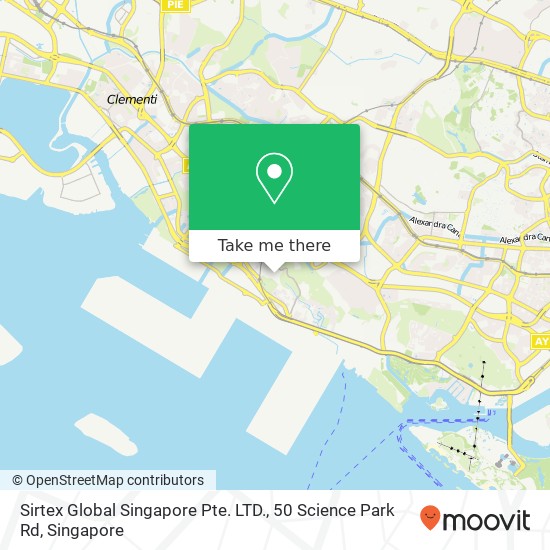 Sirtex Global Singapore Pte. LTD., 50 Science Park Rd map