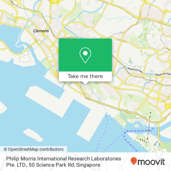 Philip Morris International Research Laboratories Pte. LTD., 50 Science Park Rd map
