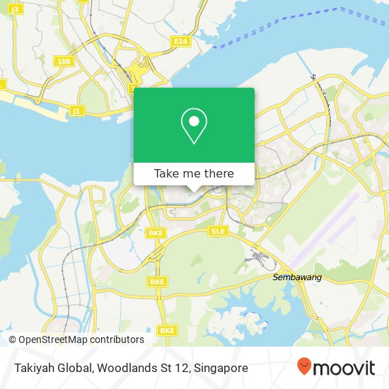 Takiyah Global, Woodlands St 12 map
