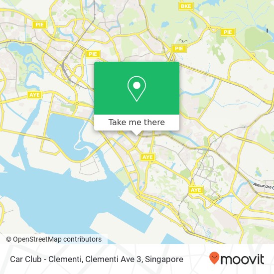 Car Club - Clementi, Clementi Ave 3 map