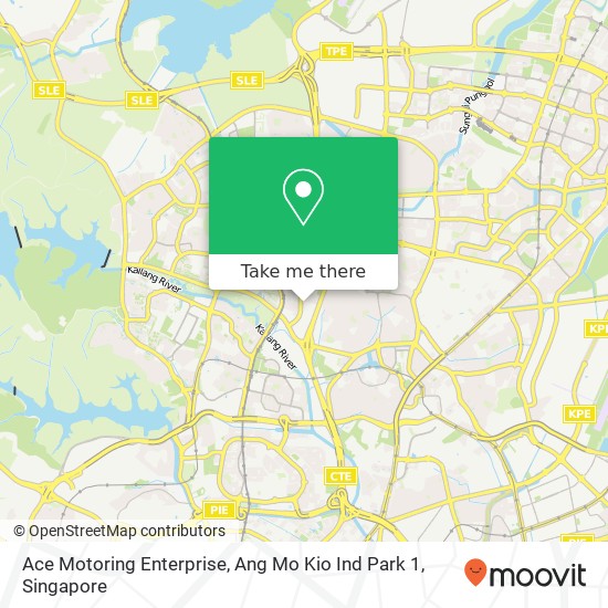 Ace Motoring Enterprise, Ang Mo Kio Ind Park 1 map