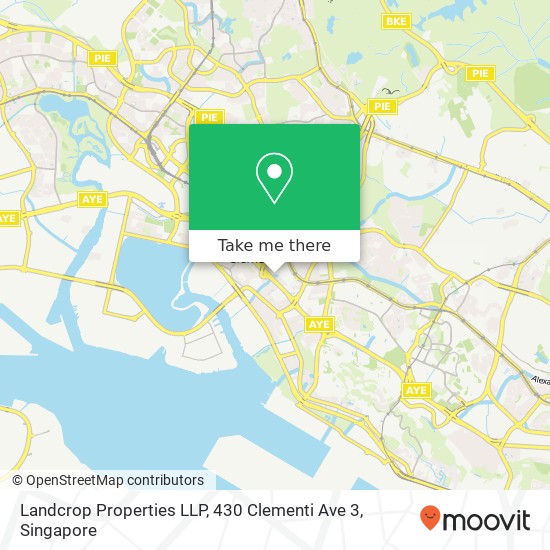 Landcrop Properties LLP, 430 Clementi Ave 3 map